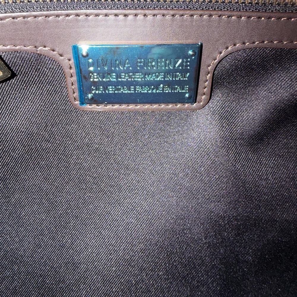 Divina Firenze Dark Brown Leather Tote Bag - Picture 13 of 16